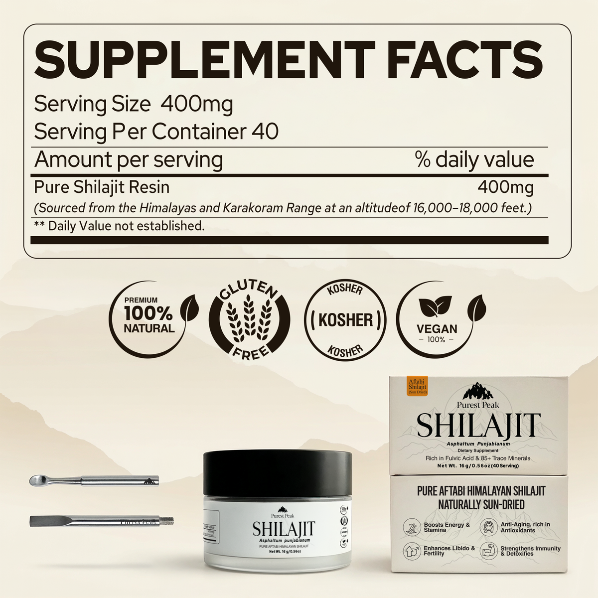 Purest Peak Shilajit Resin
